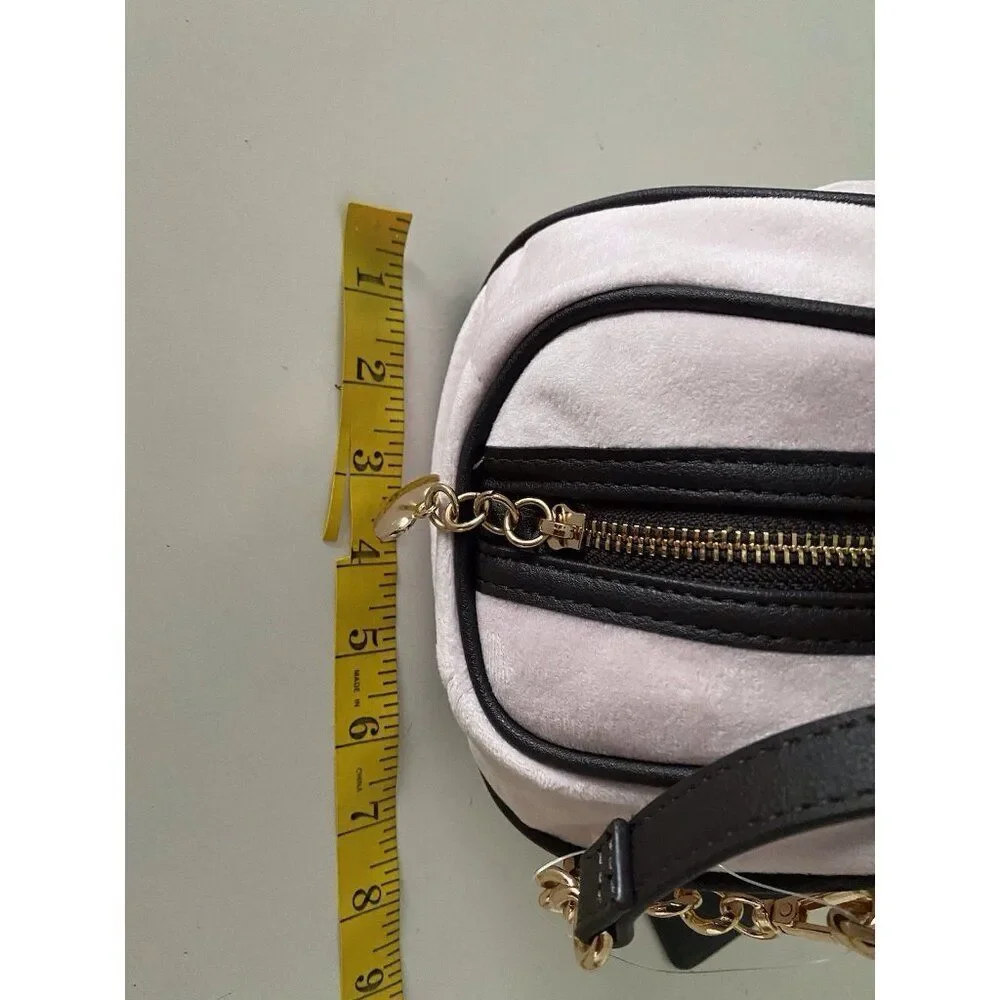 Juicy Couture Classic Scottie Dogs Satchel Crossbody Chiffon Pink With Card Case